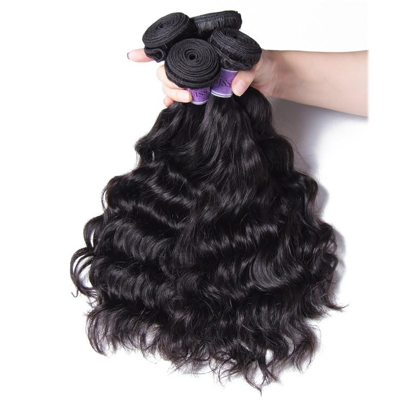 Malaysian Natural Wave 4pcs/Lot Human Hair Extensions Kysiss Series
