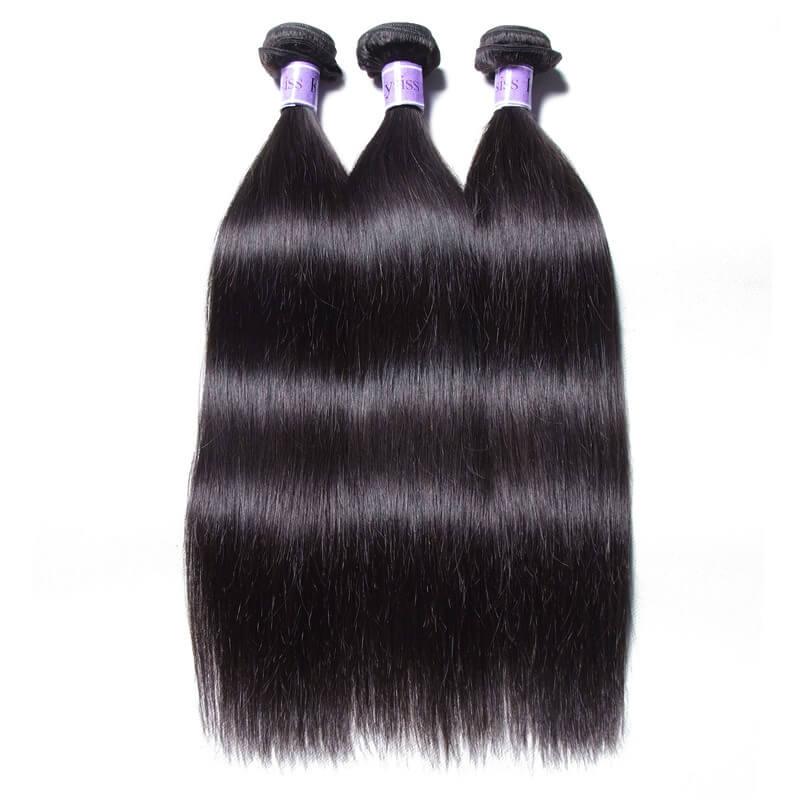 3 Bundles Of Indian Straight Hair 100% Virgin Hair Weave Kysiss Series