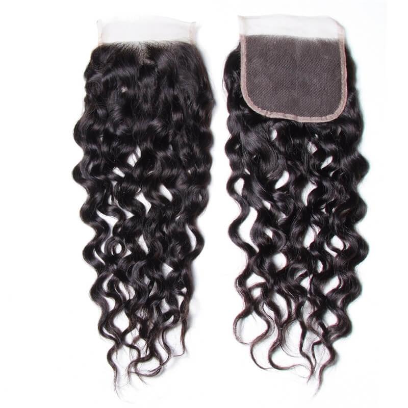 Brazilian Natural Wave 3 Bundles With Lace Closure On Sale Kysiss Series