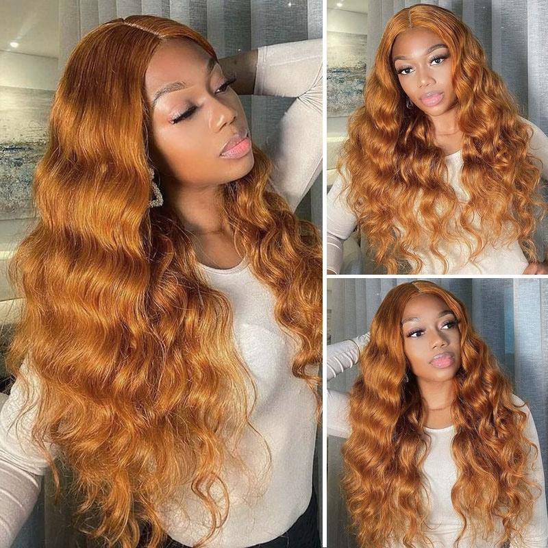 Brand Day Sale Honey Blonde Body Wave 150% Density Lace Part Human Hair Wigs For Black Women