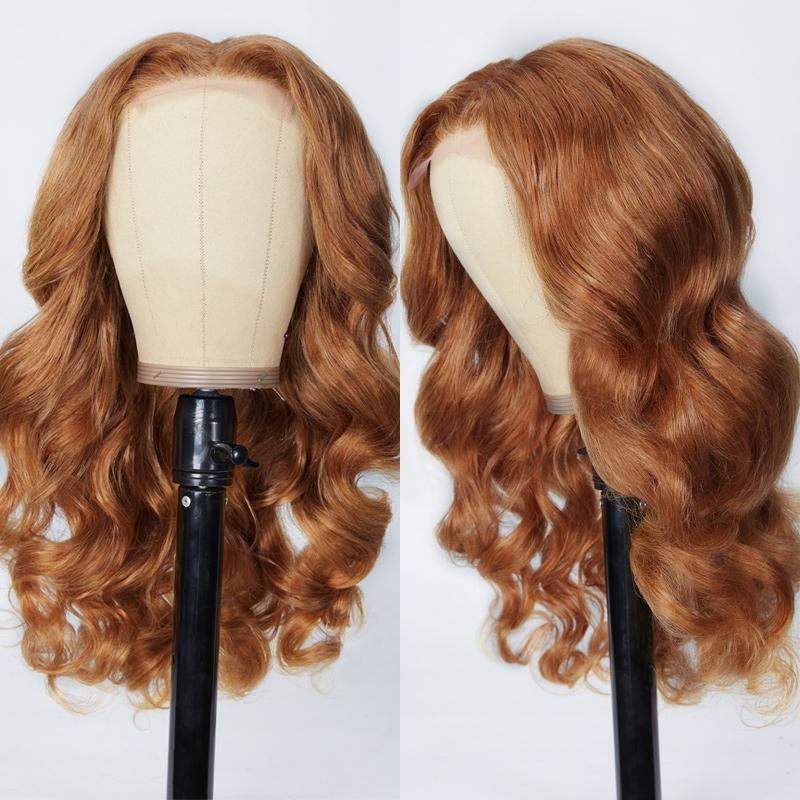 Brand Day Sale Honey Blonde Body Wave 150% Density Lace Part Human Hair Wigs For Black Women