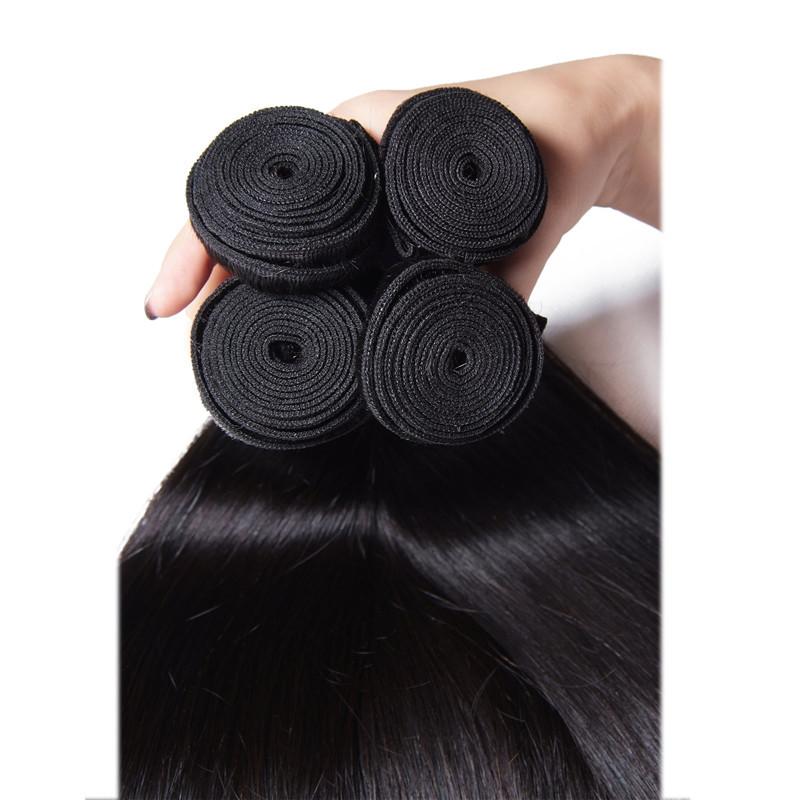 4pcs Malaysian Straight Hair Virgin+ Human Hair Extension Kysiss Series