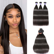 Brazilian Hair 3pcs Virgin+ Straight Human Hair Extension Kysiss Series