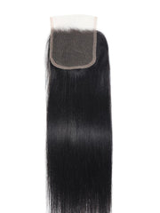 Brown Balayage 4x4 Lace Closure With 3Pcs Body Wave Bundles
