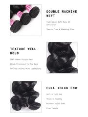 Hair 3pcs/pack Peruvian Virgin Hair Loose Wave