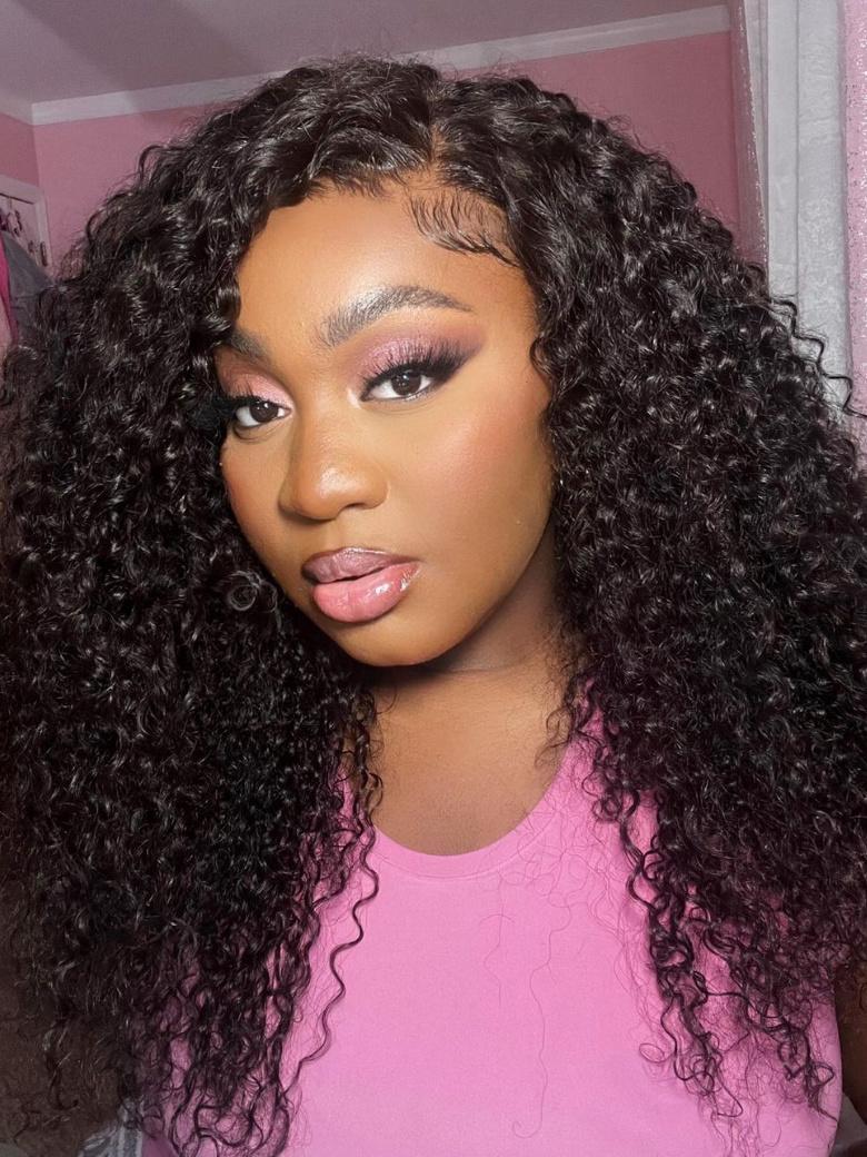 [2 wigs $349] Both 22" 250% Density 6x4.5 Pre-Cut Lace Curly Wig & Vpart Body Wave Wig