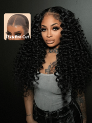 13x4 Lace Frontal Black Deep Wave Pre-Everything Wig