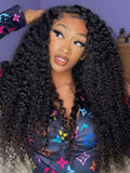 [24''=$139] 180% Density Petaluxe 13x4 Lace Frontal Black Jerry Curly Pre-Everything Wig