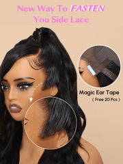 7x5 Lace Bye Bye Knots & 13x6 Lace Frontal Black Body Wave Pre-Everything Wig 150% Density