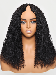 [FB] EasiContour™ V Part Minimal Leave Out Glueless Curly Wig For Workwear Lover