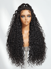 7x5 Bye-Bye Knots? Wig Quick Glueless & HD Lace Wet & Wavy Water Wave Invisible Knots With Invisi Drawstring With Baby Hair