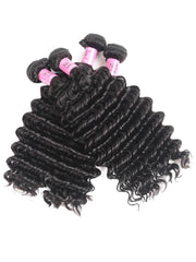 Hair Bundles 4 Pcs/pack Peruvian Deep Wave Virgin Human Hair