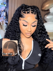 13x4 Lace Frontal Black Jerry Curly & Body Wave Pre-Everything Wig