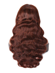 4x4 Lace Closure Budget Friendly Reddish Brown Body Wave Wig
