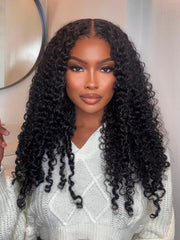 Bye-Bye Knots 7x5 Lace & 13x4 Pre-Everything Curly Texture Premium Hair Wig With Finger Coil Ends