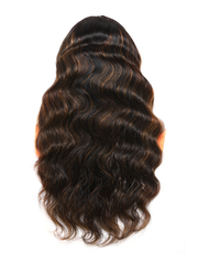 Balayage 13x5 Middle Lace Wig Body Wave Wig Shadow Root Blonde Highlight 150% Density