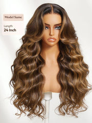 7x5 Bye Bye Slip? Lace Cowboy Copper Body Wave Wig with Invisi Drawstring