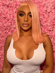 Bye-Bye Knots Wig 7x5 Lace Sakura Pink Straight Bob Wig