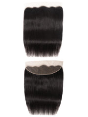 Hair Straight Virgin Human Hair 4 Bundles With 13x4 Lace Frontal