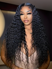 Jerry Curly 150% Density 4x4 Lace Closure Wigs Perfect Color For All Skin Tones Brand Day Flash Sale