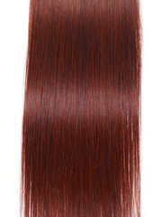 Reddish Brown Straight 1Pc 100% Remy Human Hair Bundle