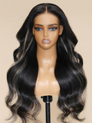 Magic Lace Wig & Bye Bye Knots Wig Blonde Highlights Body Wave