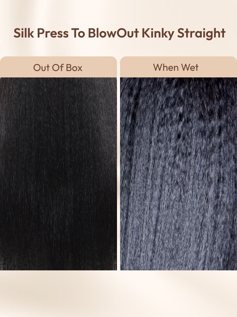 InvisiBlend™ V part Kinky Straight Natural Black Wig Protect Your Natural Hair