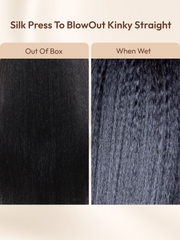 InvisiBlend™ V part Kinky Straight Natural Black Wig Protect Your Natural Hair