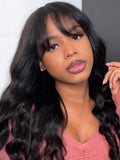 Petaluxe 0.5x2.5 Clip-In Human Hair Curtain Bangs Double Clip