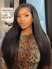 Hair Bundles 3 Pcs/pack Hair Natural Yaki Texture Virgin Human Hair