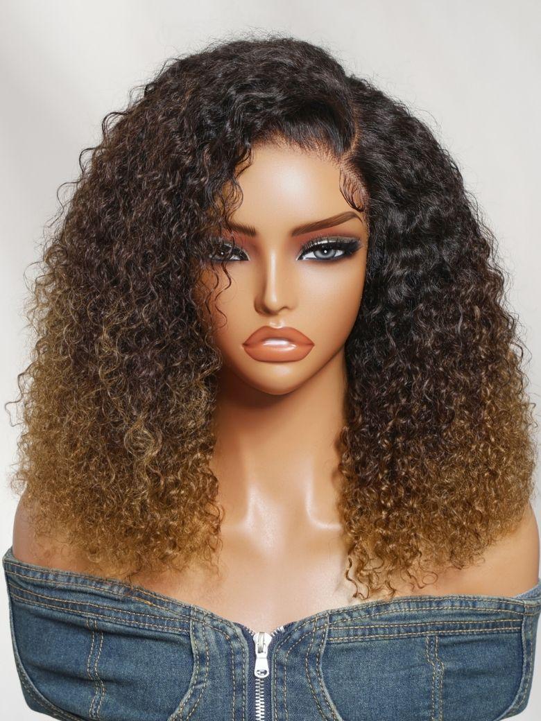 13x4 Lace Front Honey Blonde Highlights Water Wave Pre-Everything Wig With Invisible Knots