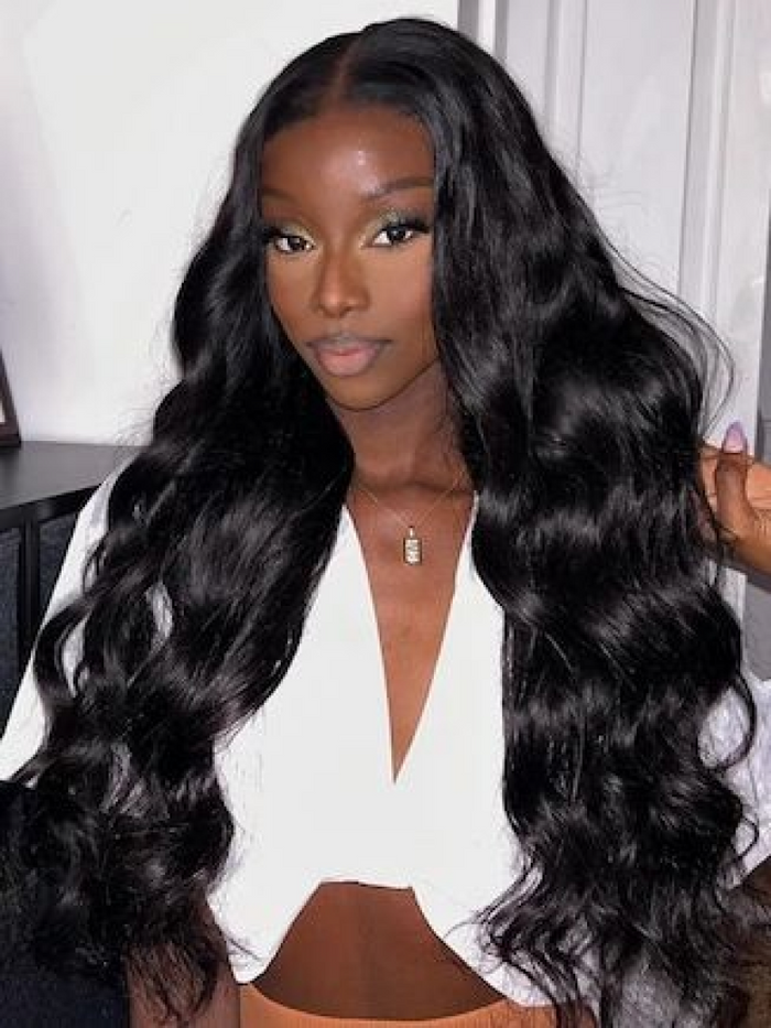 Petaluxe 5x5 HD Pre Cut Lace 0 Skill Needed Put On And Go Glueless Body Wave 150% Density VIP LIMITED
