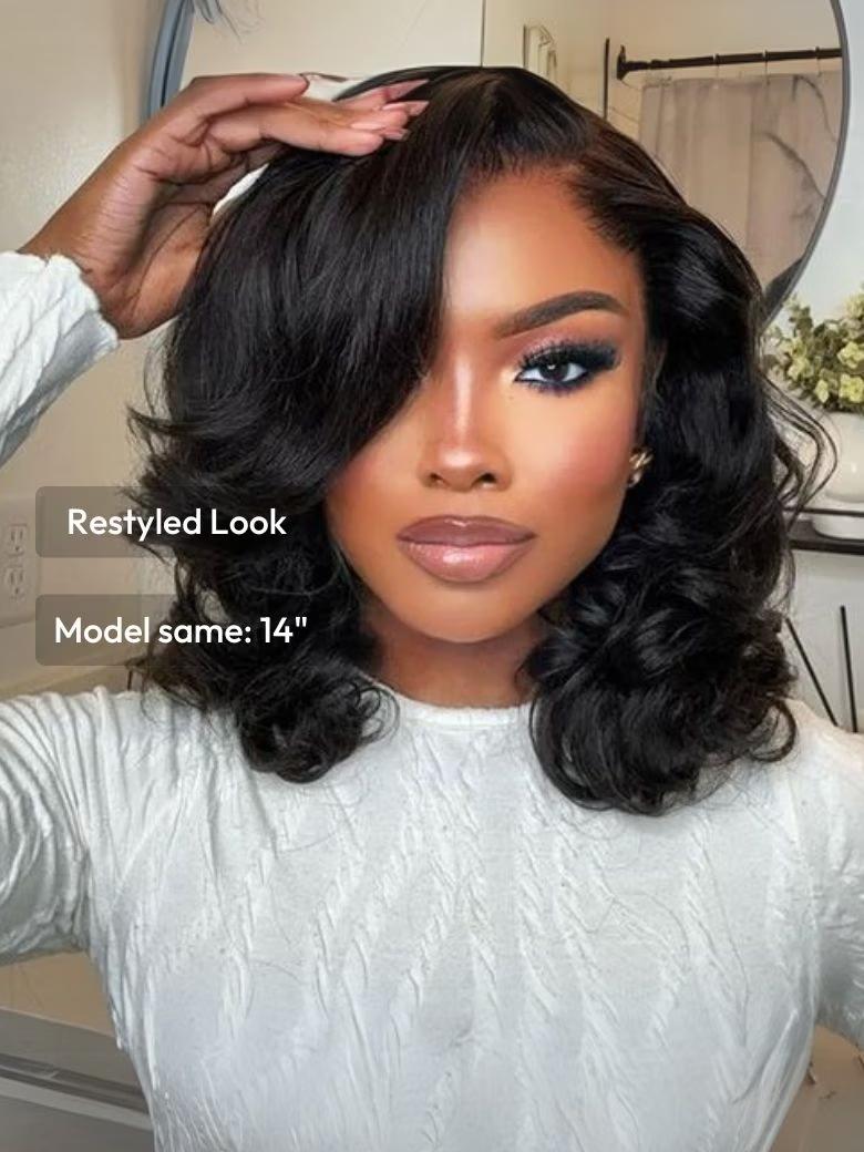 Bye-Bye Knots Wig 7x5 & 13x4 Put On And Go Glueless Lace Bleached Knots Bob Wig 150% Density