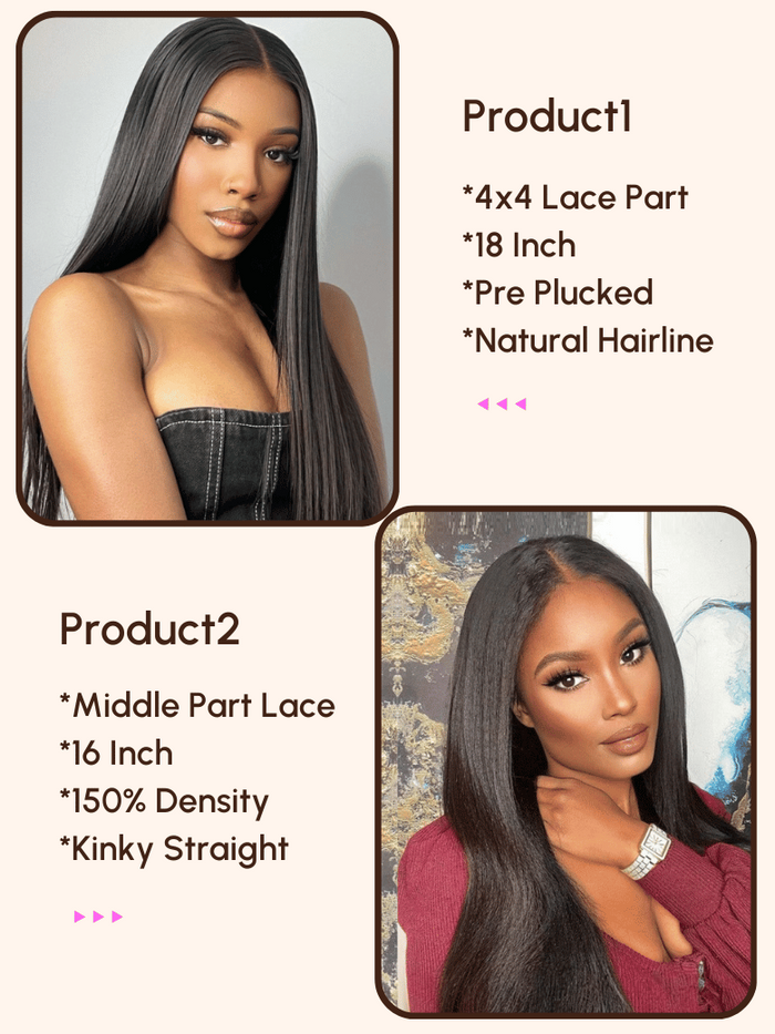 Petaluxe 2 Wigs $129 for 18" Lace Part Wig and 16" Lace Part Wig