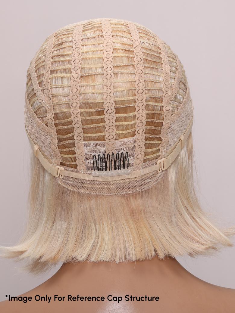 JULIE- 8" OPEN CAP LACE STRAIGHT HUMAN HAIR WIG