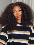 Petaluxe [From 20"] 6x4.5 Pre Cut Lace Put On And Go Gluless Curly Hair With Breathable Cap Bleached Knots 150% Density