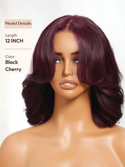 7x5 Bye-Bye Knots Natural Black & Black Cherry & Black with Caramel Blonde Highlights Body Wave Wig