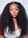 Petaluxe Glueless 250% Density Curly 13x4 HD Transparent Lace Frontal Wigs