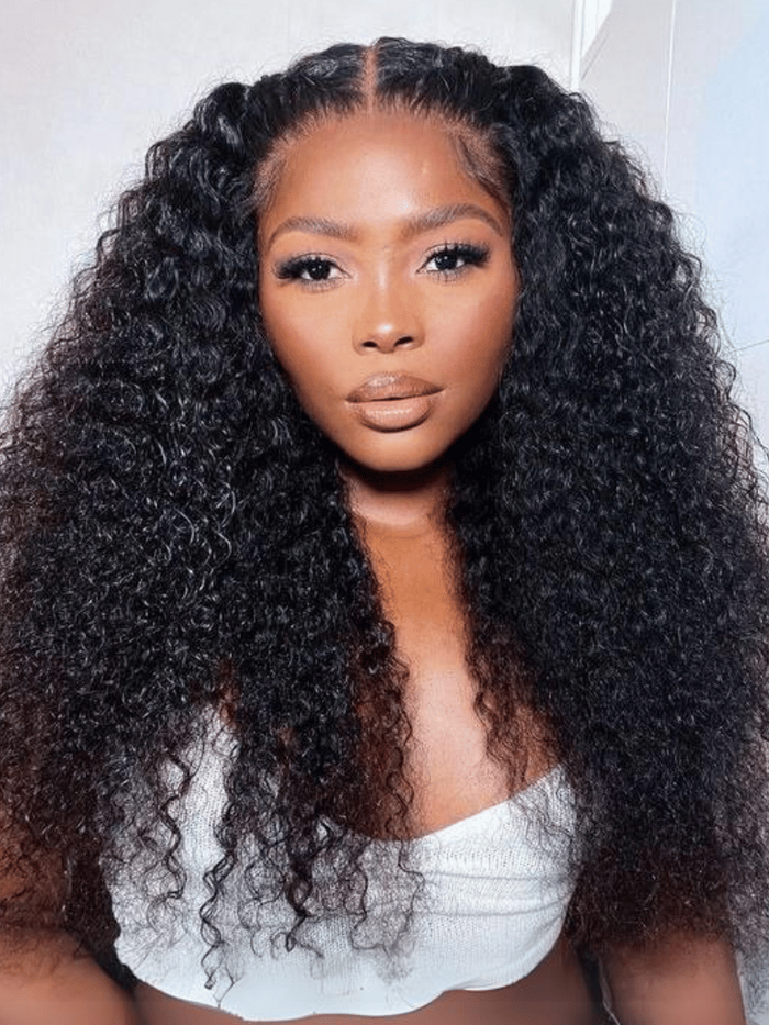 Petaluxe Glueless 250% Density Curly 13x4 HD Transparent Lace Frontal Wigs