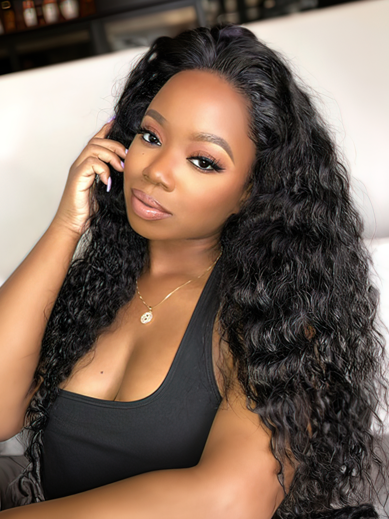 Undetectable HD Lace 5x5 Closure with 3 Deep Wave Bundles