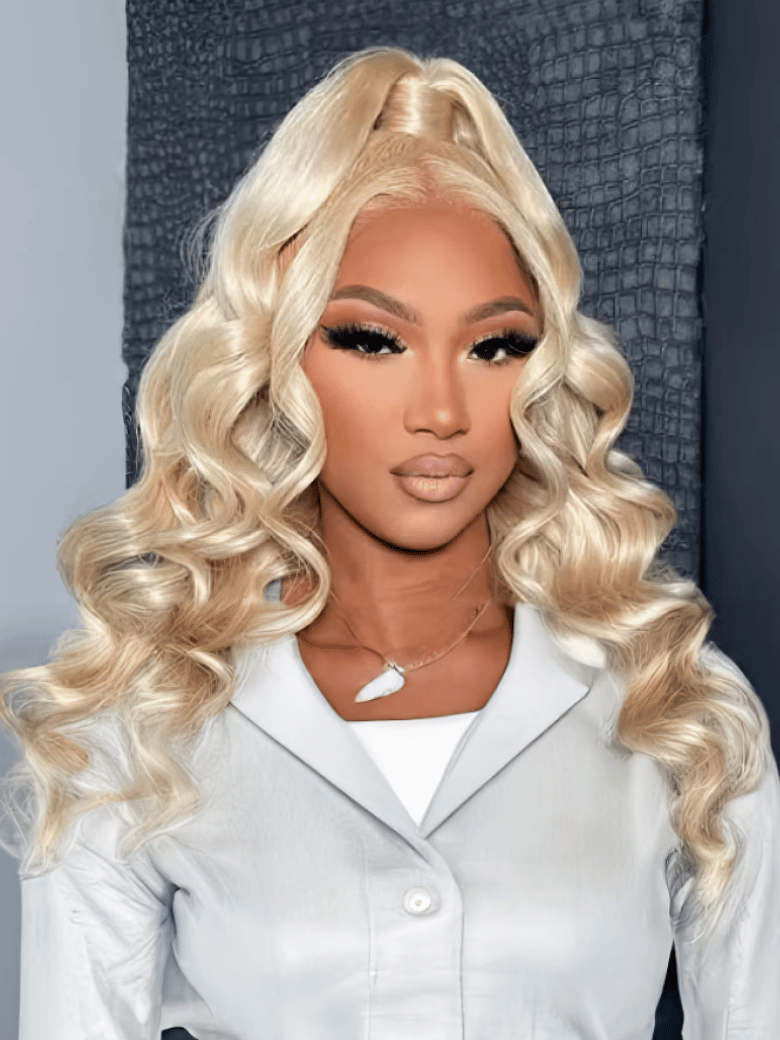 Magic Lace Wig Black to Chestnut Brown Ombre Body Wave With Optional 7x5 Replaceable Lace Closure