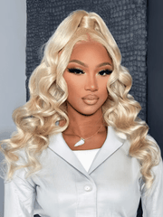 Magic Lace Wig Black to Chestnut Brown Ombre Body Wave With Optional 7x5 Replaceable Lace Closure