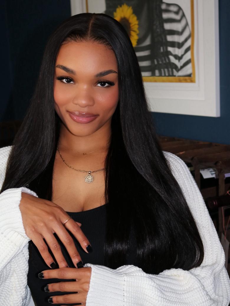 200% Density 13x4 Lace Front Pre Plucked with Baby Hair Straight Hair Wig