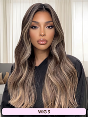 [All 20"] 13x6 Front Lace 180% Density Honey Highlight 20 Inch Wigs
