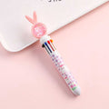 10 Color Cartoon Rabbit Pens