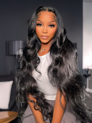 Body Wave 13x4 HD Lace Front Wigs Pre Plucked with Baby Hair 150% Density Human Hair