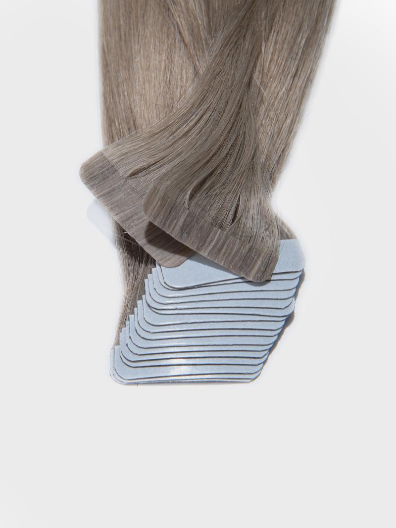 Sterling Silver Human Hair Tape In Extension