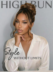 360 HD Lace Pre-plucked Luxury Raw Virgin Hair Caramel Brown With Money Piece Highlights Body Wave Wig