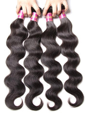 Body Wave 13x6 Lace Frontal with 4 Bundles Human Hair