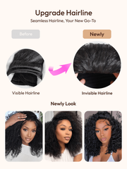 Blend & Secure Half Wig Water Wave With Glueless Drawstring